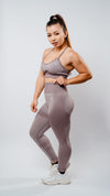 Power Leggings - Taro Milk Tea