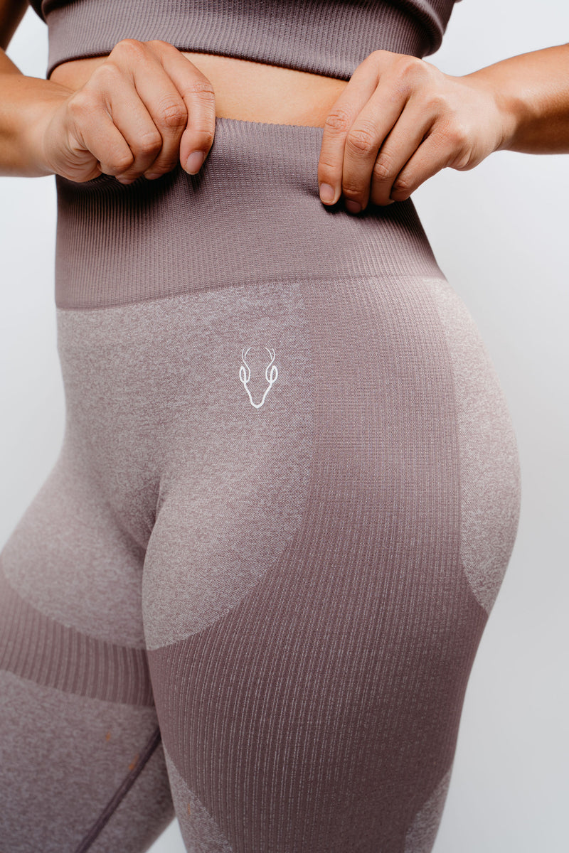 Power Leggings - Taro Milk Tea