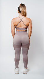 Power Leggings - Taro Milk Tea