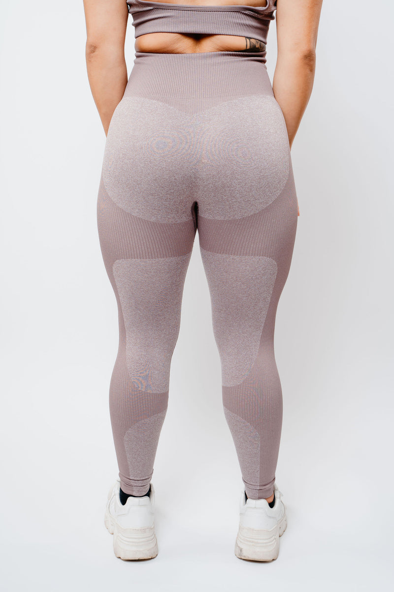Power Leggings - Taro Milk Tea