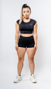 Slay Scrunch Shorts - Black