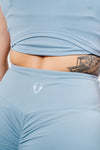 Slay Crop Top - Ocean Blue