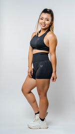 Seamless Highwaisted Shorts - Charcoal