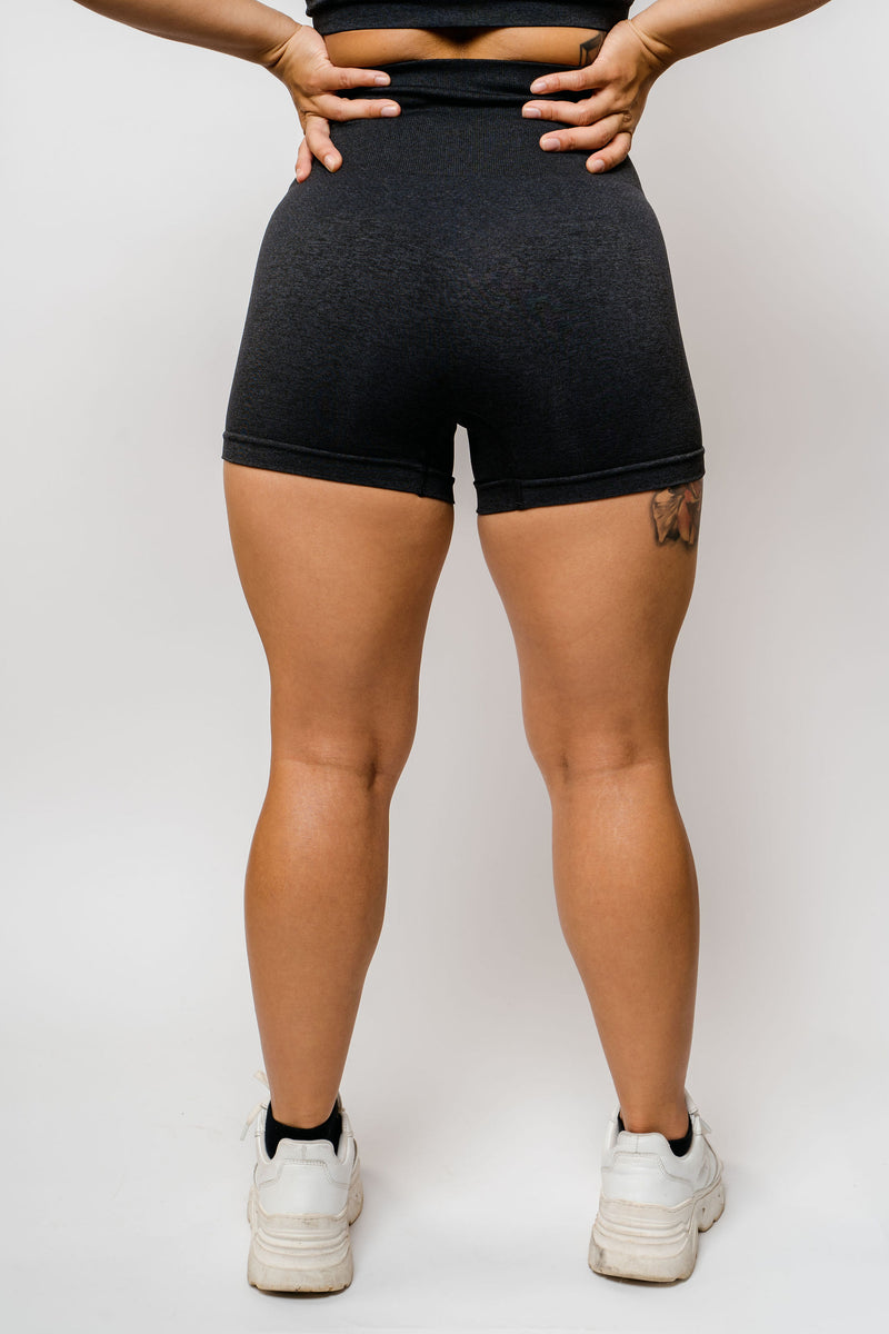 Seamless Highwaisted Shorts - Charcoal