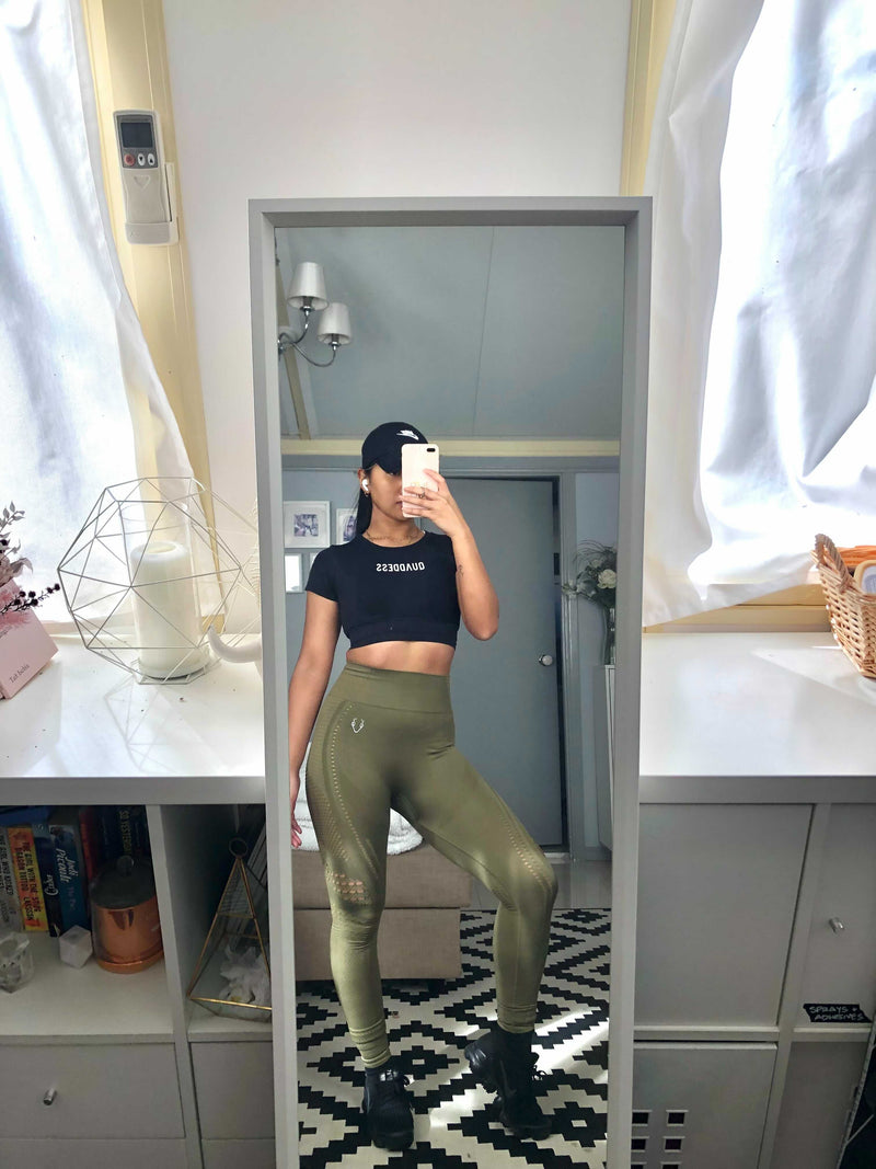 Sass Leggings - Khaki Green