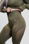 Sass Leggings - Khaki Green