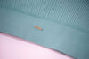 Magnetic Ribbed Knit Crop Top - Jade Blue