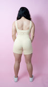 Magnetic Ribbed Knit Shorts - Flat White