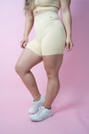 Magnetic Ribbed Knit Shorts - Flat White