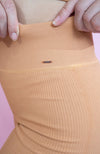 Magnetic Ribbed Knit Shorts - Caramel Macchiato