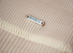 Magnetic Ribbed Knit Leggings - Flat White