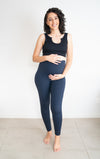 Maternity Leggings with Pockets - Navy