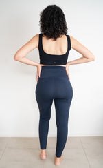 Maternity Leggings with Pockets - Navy