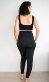 Maternity Leggings with Pockets - Black