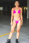 Triangle Bikini Top - Fuchsia Pink
