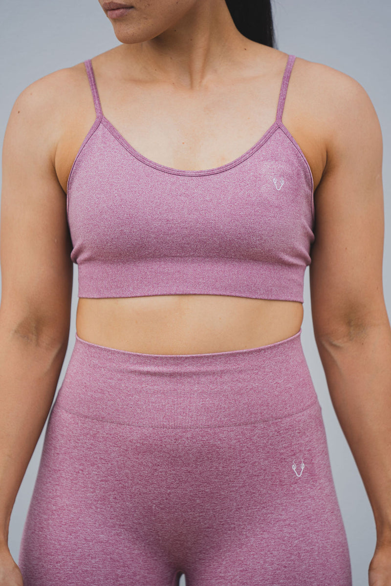 Sundae Sports Bra - Sangria Pink