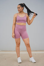 Sundae Sports Bra - Sangria Pink
