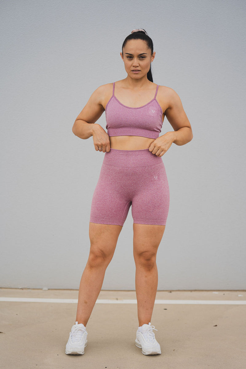 Sundae Sports Bra - Sangria Pink