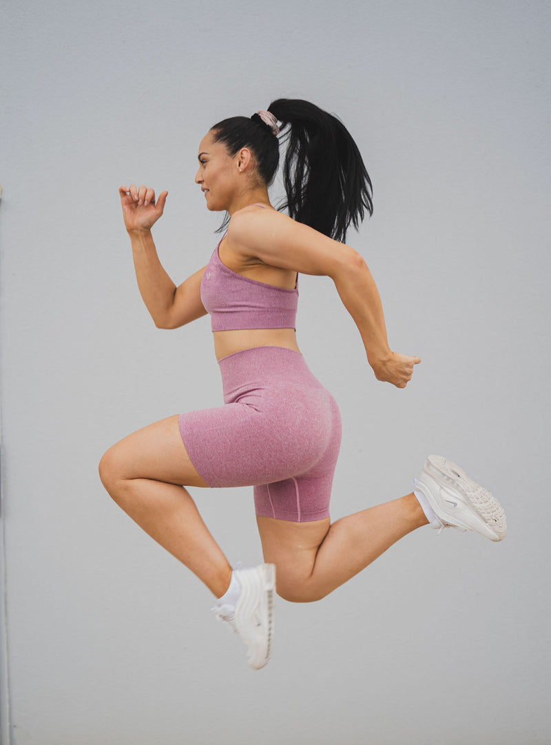 Sundae Sports Bra - Sangria Pink