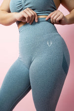 Allure Scrunch Booty Leggings - Sky Blue
