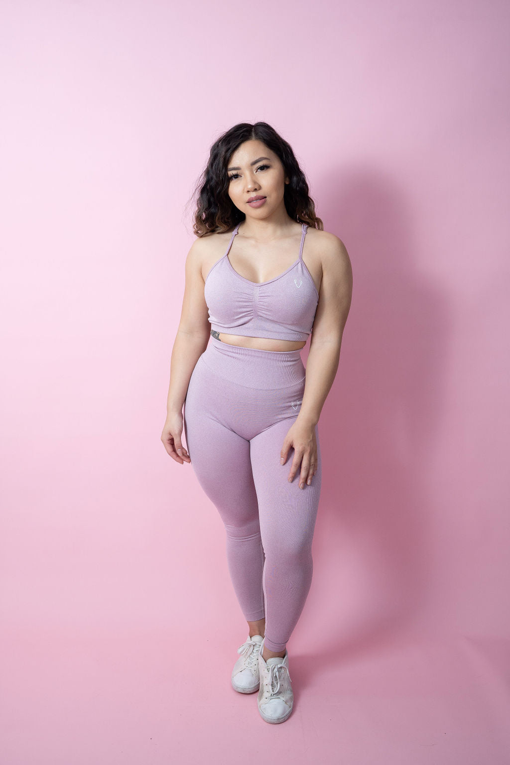 Allure Scrunch Sports Bra - Soft Lavender