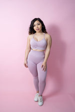 Allure Scrunch Sports Bra - Soft Lavender