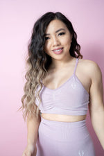 Allure Scrunch Sports Bra - Soft Lavender