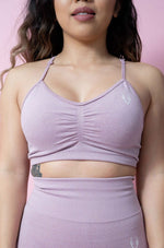 Allure Scrunch Sports Bra - Soft Lavender