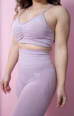 Allure Scrunch Sports Bra - Soft Lavender