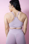 Allure Scrunch Sports Bra - Soft Lavender