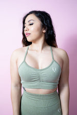 Allure Scrunch Sports Bra - Tea Green