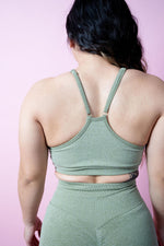 Allure Scrunch Sports Bra - Tea Green