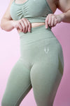 Allure Scrunch Booty Leggings - Tea Green