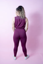 Boss Drawstring Muscle Tank - Raspberry