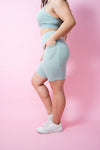 Evoke Pocket Bike Shorts - Powder Blue
