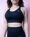 Evoke Cross-Strap Sports Bra - Onyx Black