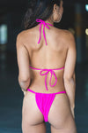 Triangle Bikini Top - Fuchsia Pink