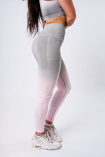 Ombre Leggings - Pink/Grey