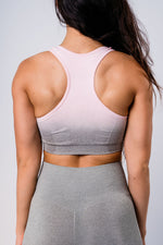 Ombre Sports Bra - Pink/Grey