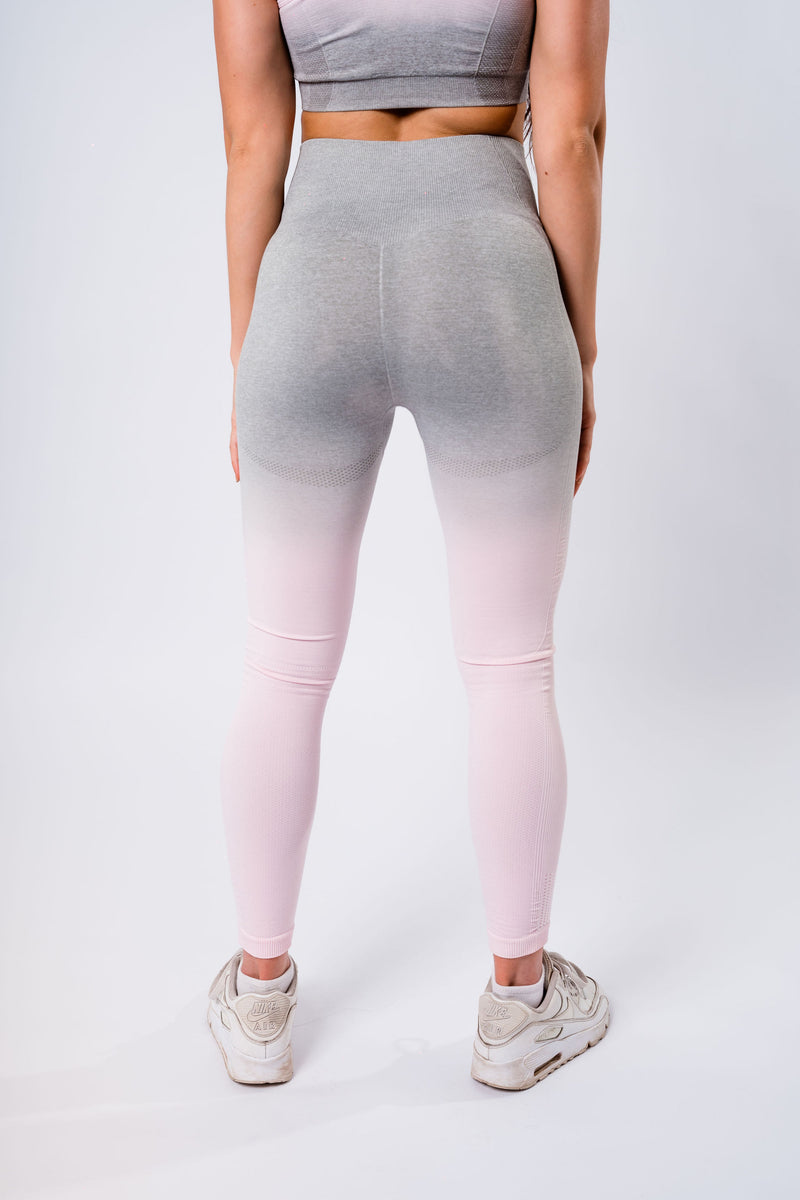 Ombre Leggings - Pink/Grey