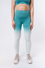 Ombre Leggings - Blue/White