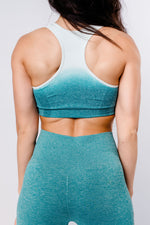Ombre Sports Bra - Blue/White