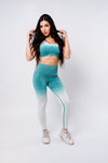 Ombre Leggings - Blue/White