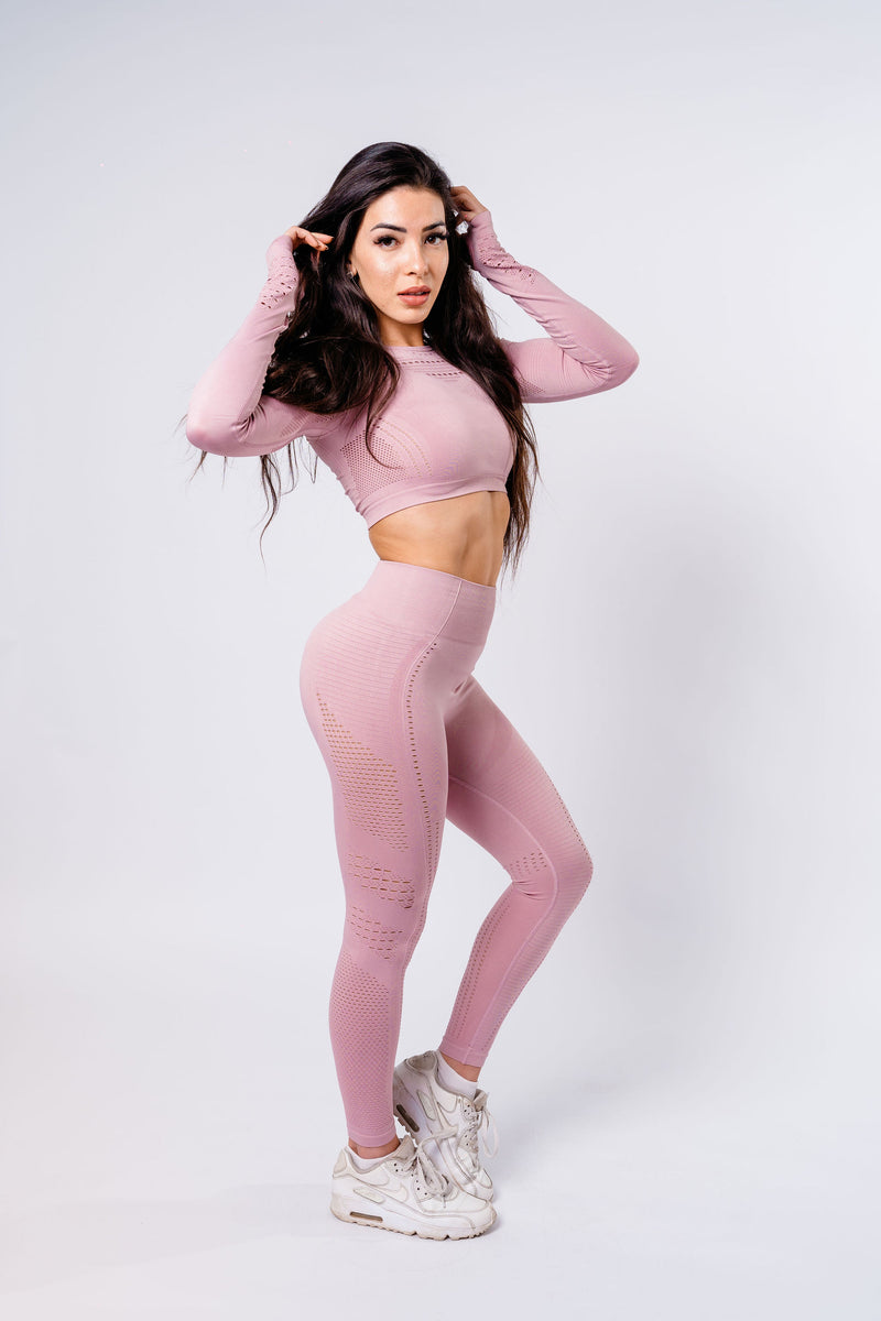 Sass Leggings - Blush Pink