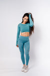 Sass Leggings - Azure Blue