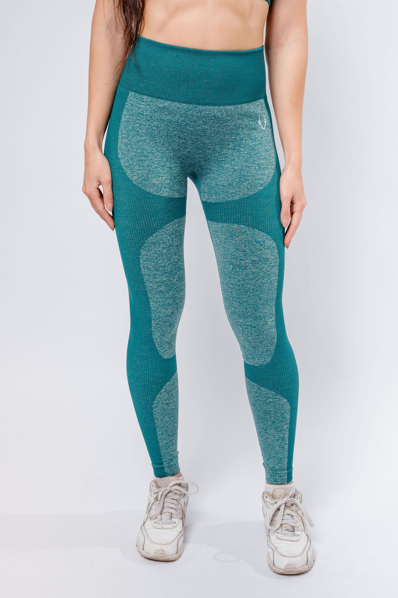 Power Leggings - Marine Green