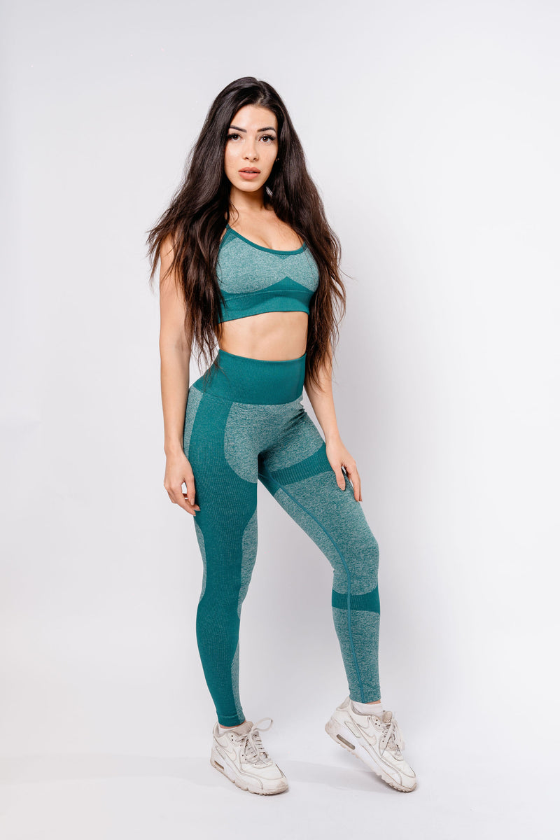Power Leggings - Marine Green