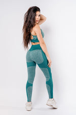 Power Leggings - Marine Green