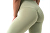 High Waist Scrunch Bike Shorts - Avocado